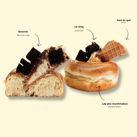 Bánh Doughnut Royal S’more Flame