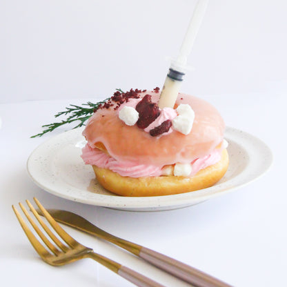 Strawberry Marshmallow Stuffed Donut